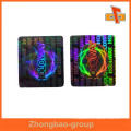 Guangzhou Hersteller wasserdicht glänzend Finish holographischen klebrigen CD dvd Etikett Aufkleber